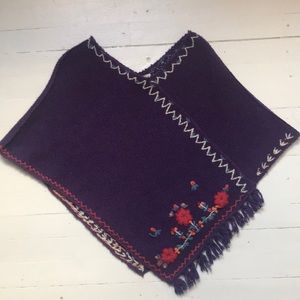 Free People faux scarf wrap, shawl, purple M